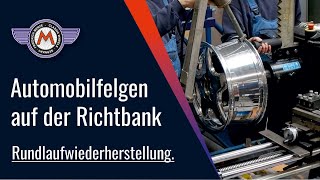 Automobilfelge Richten  Felgen auf der Richtbank [upl. by Nakre965]