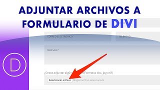 Adjuntar archivo a formulario de contacto en DIVI de WordPress [upl. by Kcireddor]