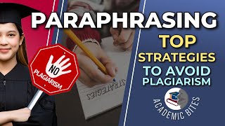 Use These TESTED STRATEGIES to Paraphrase and Avoid Plagiarism [upl. by Knobloch]