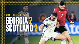 Georgia 22 Scotland  Shankland Scores Late Equaliser  EURO 2024 Qualifier Highlights [upl. by Fitalludba646]