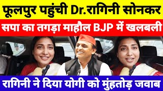 फूलपुर पहुंची Drरागिनी सोनकर  सपा का तगड़ा माहौल BJP में खलबली Phoolpur By Election Ragini Sonkar [upl. by Sharlene845]