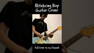 Blitzkrieg Bop Guitar Cover Ramones  Leandro Brito Full Cover on My Channel shorts [upl. by Kessel]