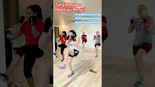 ❤️Cardio🔥Kickboxing🥊 SongBoneless Workout Remix cardiokickboxing fitnessmotivation [upl. by Suoivart]