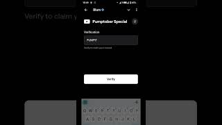Pumptober special code  Blum Verification code  Blum daily Code  verification code  Blum daily [upl. by Llyrat293]