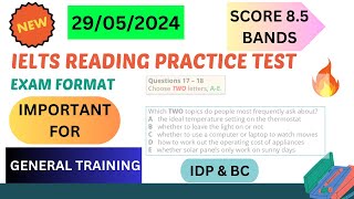 ielts general reading practice test 2024 with answers  29 may 2024 [upl. by Yebloc]