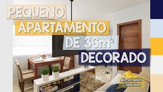 Pequeno Apartamento de 36m² Decorado  Apartamento Decorado 06 [upl. by Finnegan]