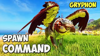 Gryphon ARK Survival Ascended Spawn COMMAND  How To Summon GRYPHONS Code ASA [upl. by Ytoc]