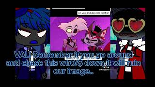 Hazbin hotelVox and Valentino React to Loser Baby ♡ warning [upl. by Kerge702]