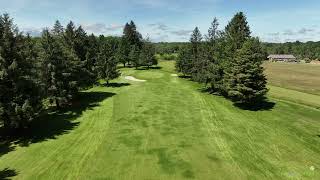 Golf de Lannemezan drone aerial video Lannemezan Hole01 [upl. by Leahcimnaes465]