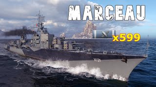 World of WarShips Marceau  2 Kills 250K Damage [upl. by Egide]