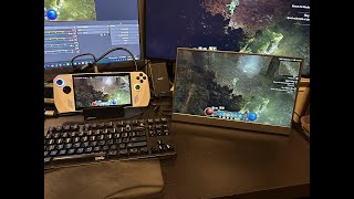 Game streaming input laglatency testing with the Asus Rog Ally and Steam Deck sunshinemoonlight [upl. by Fraser]