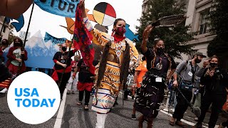 Recognizing Native Americans on Indigenous Peoples Day across the US  USA TODAY [upl. by Branden16]