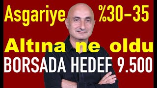 Asgari ücrete zamda yeni formül  Borsada hedef 9500  Altın ve Euro neden düştü [upl. by Binah319]