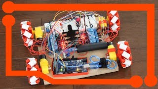 Mecanum wheel robot [upl. by Iccir]