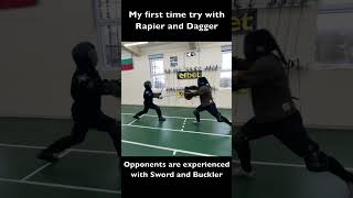 Rapierampdagger vs SwordampBuckler fencing martialarts historicalfencing sports swordfighting [upl. by Sadinoel276]