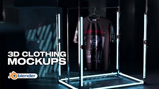 3D Clothing Mockups for Blender [upl. by Akeemaj]