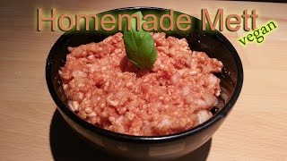 VEGANES METT  SO WIRDS GEMACHT  Veganes Mett einfach selber machen Rezept Mett Vegan 2015 [upl. by Zandt]