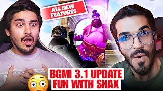 Joker Exploring BGMI 31 Update With Snax😂 All New Features😳🔥 [upl. by Yelssew]