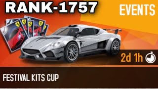 Asphalt 8 Festival Kits Cup Venice Reverse Mazzanti Evantra Millecavalli Rank  1757 [upl. by Kolb]