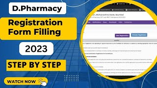 D Pharmacy Application form Filling 202324 How to fill D Pharmacy Form [upl. by Ecar]