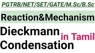 6 Dieckmann Condensation  Name Reaction with Mechanism  In Tamil [upl. by Bej]