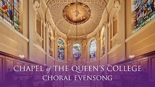 Choral Evensong Live from Queens on Sunday 13 October 2024 [upl. by Kendyl]