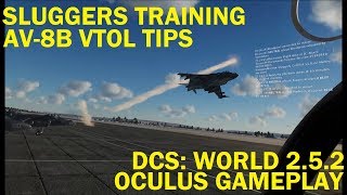 Sluggers Training Harrier Vertical Takeoff and Landing Tips  DCS World 252 [upl. by Marduk]