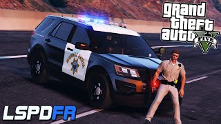 GTA5  LSPDFR  HIGHWAY PATROL  HOT POURSUIT DANS TOUS LOS ANGELES  Patrouille 2 [upl. by Ycam]