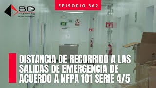 Distancia de recorrido a las salidas de emergencia de acuerdo a NFPA 101 serie 45 [upl. by Haimarej]