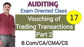 Vouching of trading transactions Part 2AuditingMalayalam [upl. by Antin]