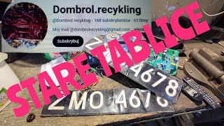 STARE TABLICE REJESTRACYJNE od Dombrol recykling [upl. by Anyotal]