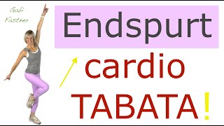 🌶️ 28 min Endspurt CardiointensivTabata  ca 250 Kcal verbrennen 3100 Schritte  ohne Geräte [upl. by Nichani]