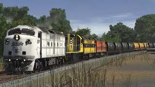 SSR down SG grain with CLF3 C506 CLF1 amp CLF2 passing Violet Town in trainz22 [upl. by Adnowal]