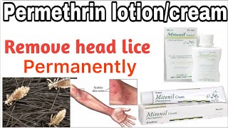 Mitonil lotioncream usespermethrin  how to remove head lice in one day  Treat scabies [upl. by Alisa85]