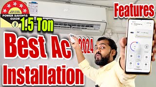 Panasonic 15 Ton 5 Star Inverter Ac Review  Panasonic Ac Installation  Best AC in india 2024 [upl. by Hanaj110]