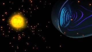 Solar Wind amp Aurora animation [upl. by Arrim]