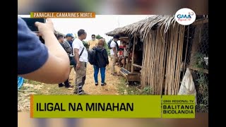 Balitang Bicolandia  Iligal na minahan sa Paracale Camarines Norte sinakyada kan CIDG [upl. by Ayahc632]