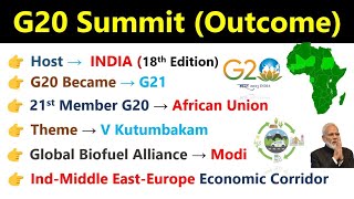 G20 Summits 2023  Key Highlights  Indias G20 Presidency 2023  Current Affairs 2023  modi [upl. by Abbi]