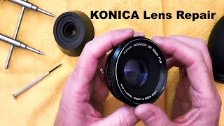 Konica Lens Repair Fix Slipping Focus Ring Hexanon AR 52mm f18 [upl. by Marje]