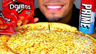 ASMR LITTLE CAESARS PIZZA PRIME ENERGY DRINK DORITOS MUKBANG  EATING NO TALKING JERRY BIG BITES [upl. by Dyolf]