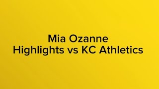 Mia Ozanne Highlights vs KC Athletics ECNL [upl. by Yhtuv]