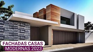 FACHADAS DE CASAS MODERNAS e LUXUOSAS 2023 [upl. by Manlove]