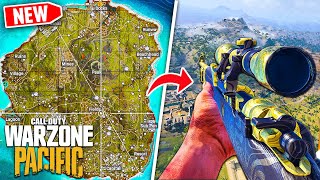 NEW WARZONE PACIFIC MAP TOUR ENTIRE MAP WALKTHROUGH Warzone Caldera [upl. by Nylkaj]