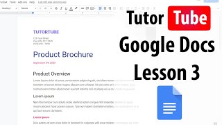 Google Docs Tutorial  Lesson 3  Naming and Saving Documents [upl. by Eenaj]