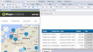 Create your first Google Map in Webi with 6 Clicks [upl. by Asseniv]