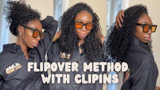 Flip Over Method with Clip Ins [upl. by Akiehsal]