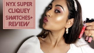 Nyx Super Cliquey Matte Lipstick Swatches And Review [upl. by Nnairek]