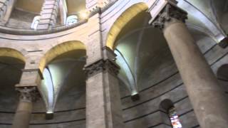 Amazing echo in baptisterium in Pisa Italy [upl. by Anialed]