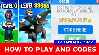 HOW TO PLAY AND CODES FREE AUTO CLICKER AND AUTO EGG My Dragon Simulator ROBLOX  12 January 2022 [upl. by Othilia]