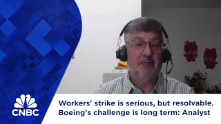 Workers strike is serious but resolvable Boeings challenge is long term Analyst [upl. by Yenmor]